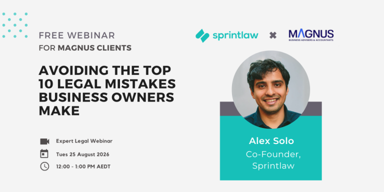 Webinar Recap: Sprintlaw x Magnus